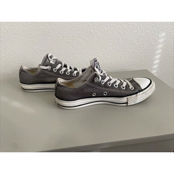 Converse All Star Low Top Canvas Sneakers Casual Shoes Gray Sneakers Size 7 - Picture 5 of 8